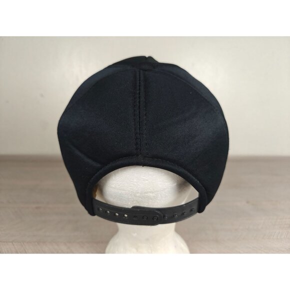 Vintage Snapback Trucker Hat Traval Contractors Black Cap By Headliner Korea - Picture 8 of 9